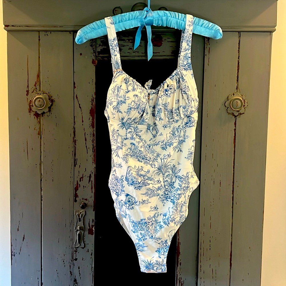 One piece bathing suit.